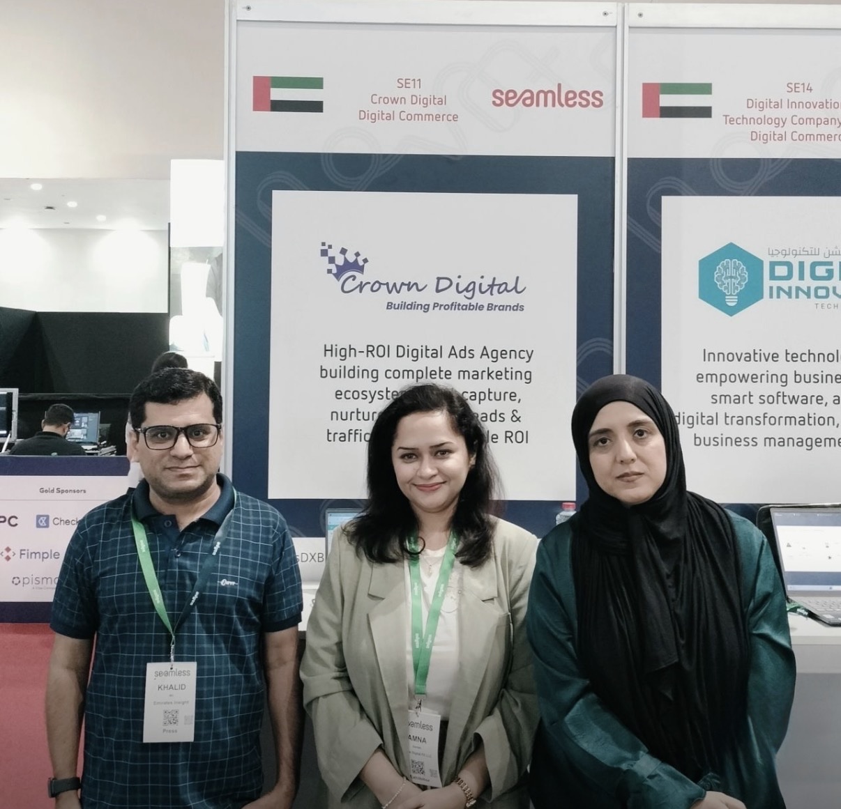 Crown Digital team at stand SE11, Seamless Middle East 2026