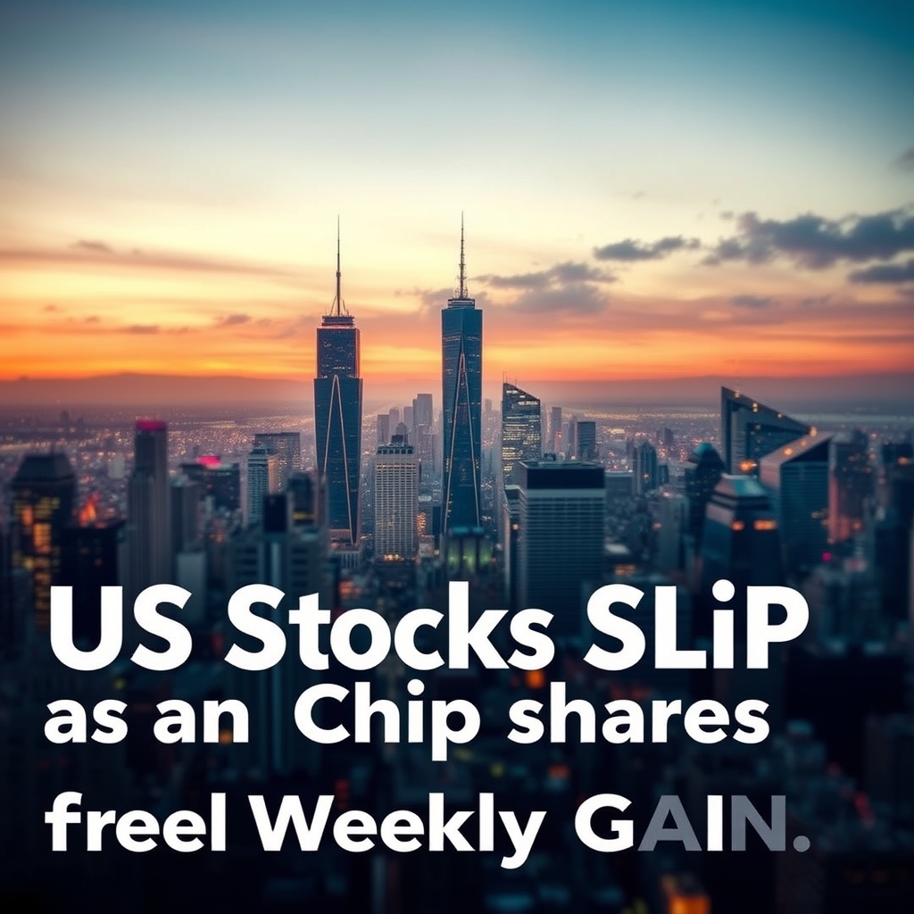 Us Stocks Slip as Chip Shares Drag Weekly Gains